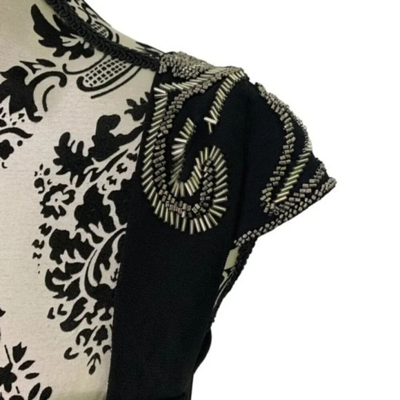 Guess One Shoulder Black Beaded Corset Camisole Top - Picture 8 of 10